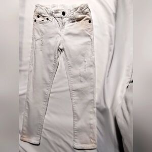 True religion Girls Sz-6x White denim jeans